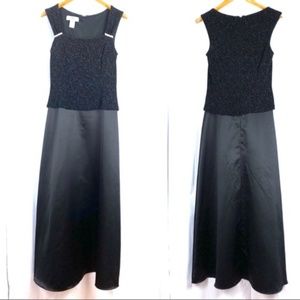 Patra formal black sparkly women's gown, size 10